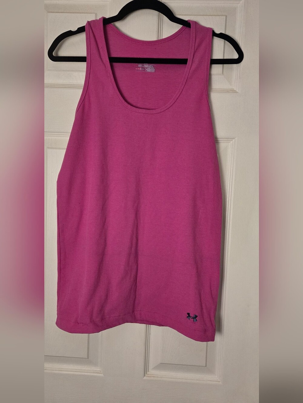 Under Armour Hot Pink Ribbed Athletic Tank